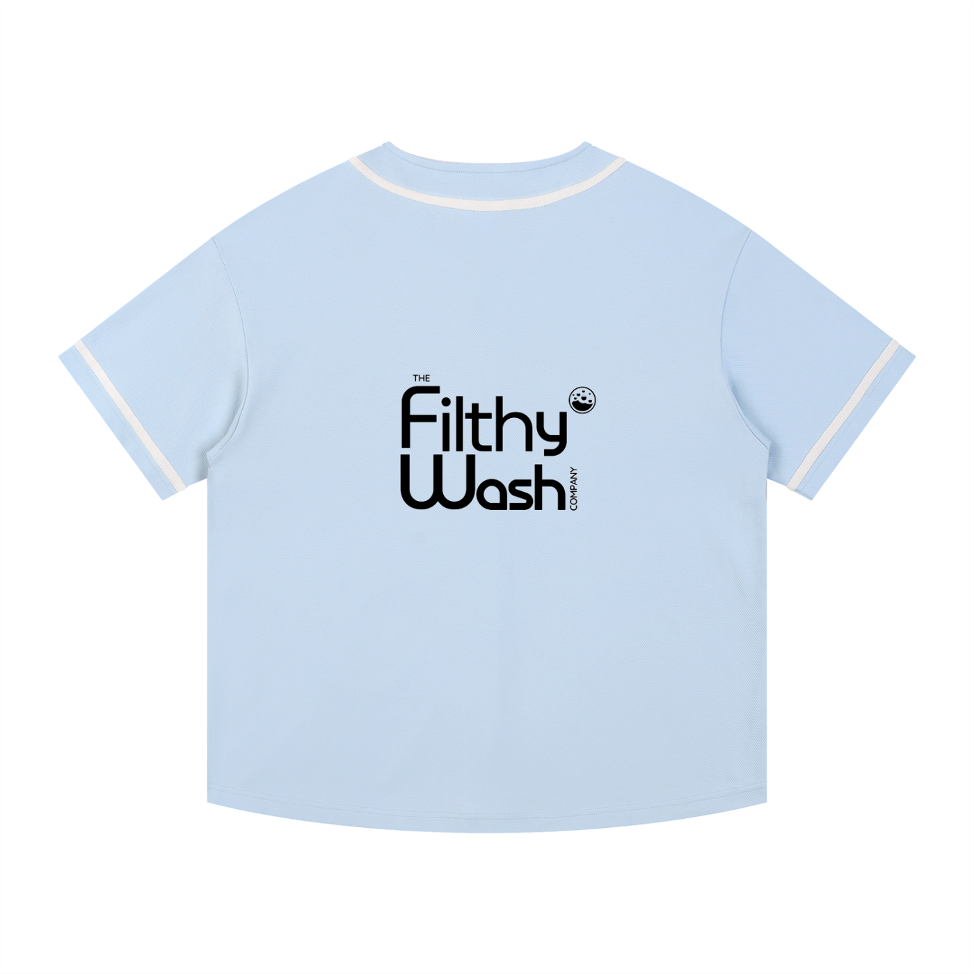 Contrast Piped Button-Up Jersey