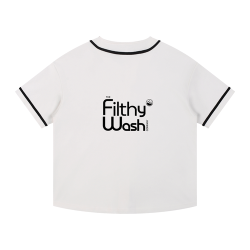 Contrast Piped Button-Up Jersey