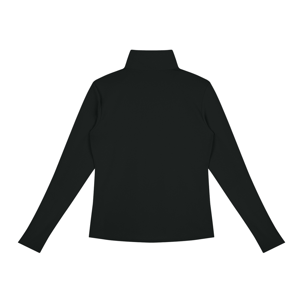 Women's Quarter-Zip Pullover Teal Logo