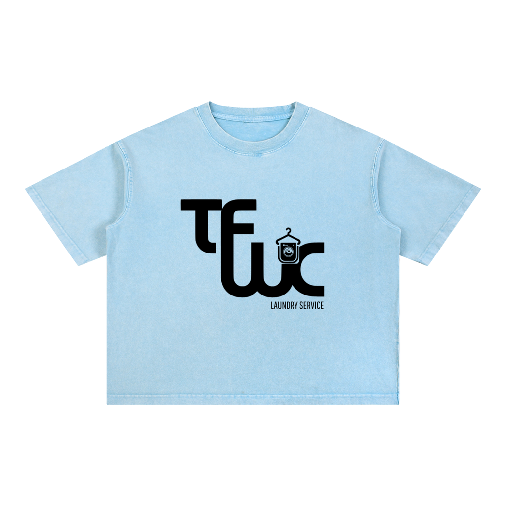 Mineral Wash Boxy Cotton T-Shirt